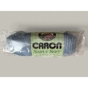 Vintage Caron Simply Soft Yarn Lt Country Blue 9709 Acrylic 4-ply 6oz New